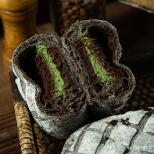 杏柠果新抹茶流心+布朗尼蛋糕恰巴塔手作欧包健康代餐网红零食