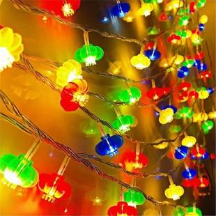 LED马年新年装饰红灯笼串灯家用过年房间装饰灯阳台彩灯氛围灯