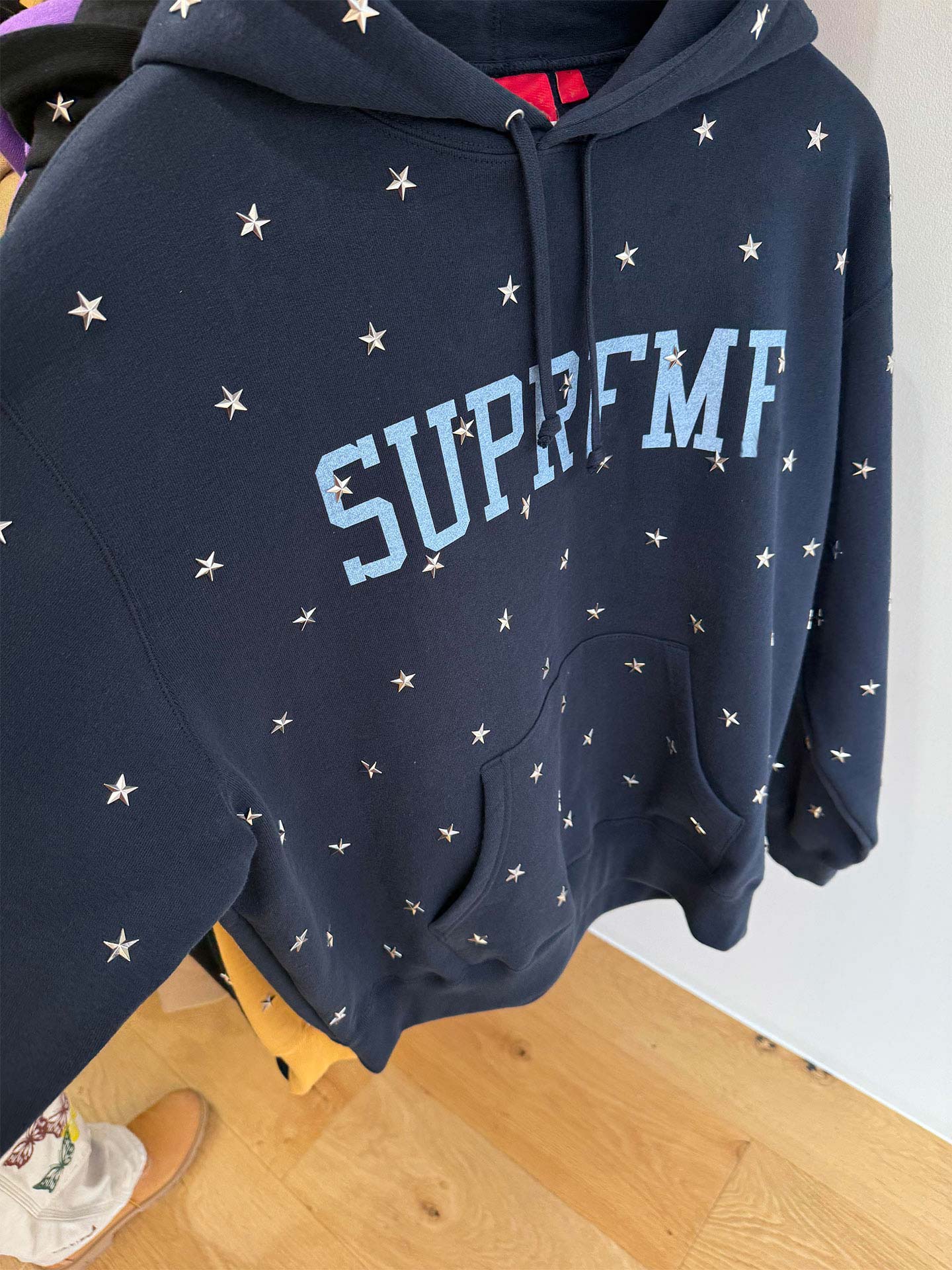 thumbnail for Beautiful, beautiful, beautiful, autumn and winter tops, women's 2025 new explosive Korean atmosphere, lazy style, navy blue sweatshirt