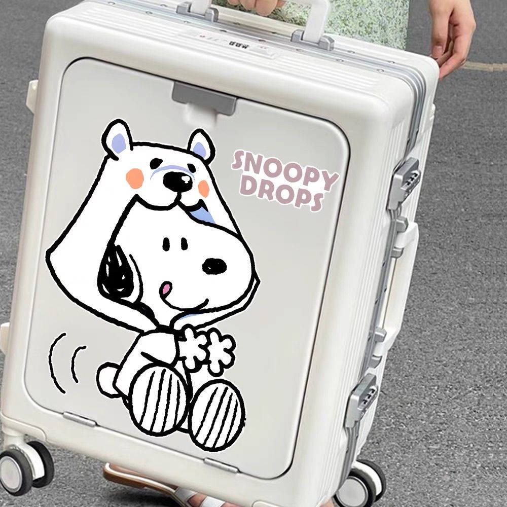 可爱史努比行李箱贴纸ins风卡通拉杆箱旅行箱diy装饰墙面大张贴画