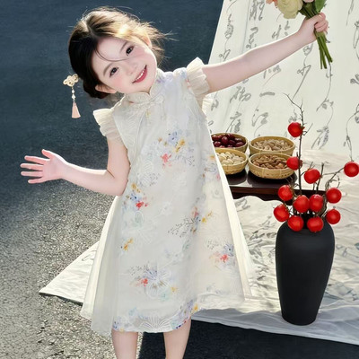 女童夏季新中式公主旗袍连衣裙