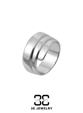 3E JEWELRY 螺旋系列 飘带戒指男女同款个性百搭礼物