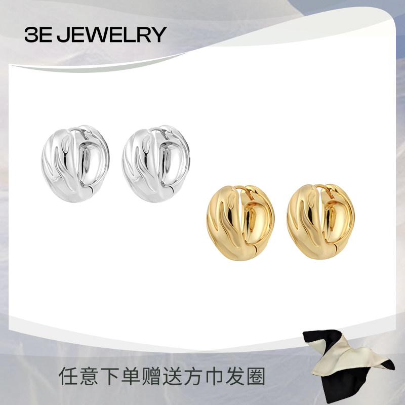 3EJEWELRY川澜虎迹简约耳圈