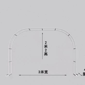 爆户外拱门花架铁艺花支架丝瓜爬藤架蔷薇铁线莲植物攀爬架吊篮品