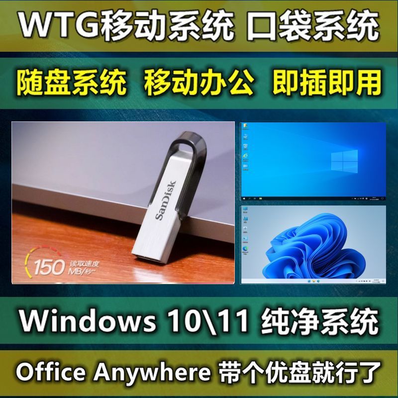 WTG移动办公口袋系统随盘系统