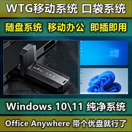 WTG固态口袋系统u盘移动便携办公