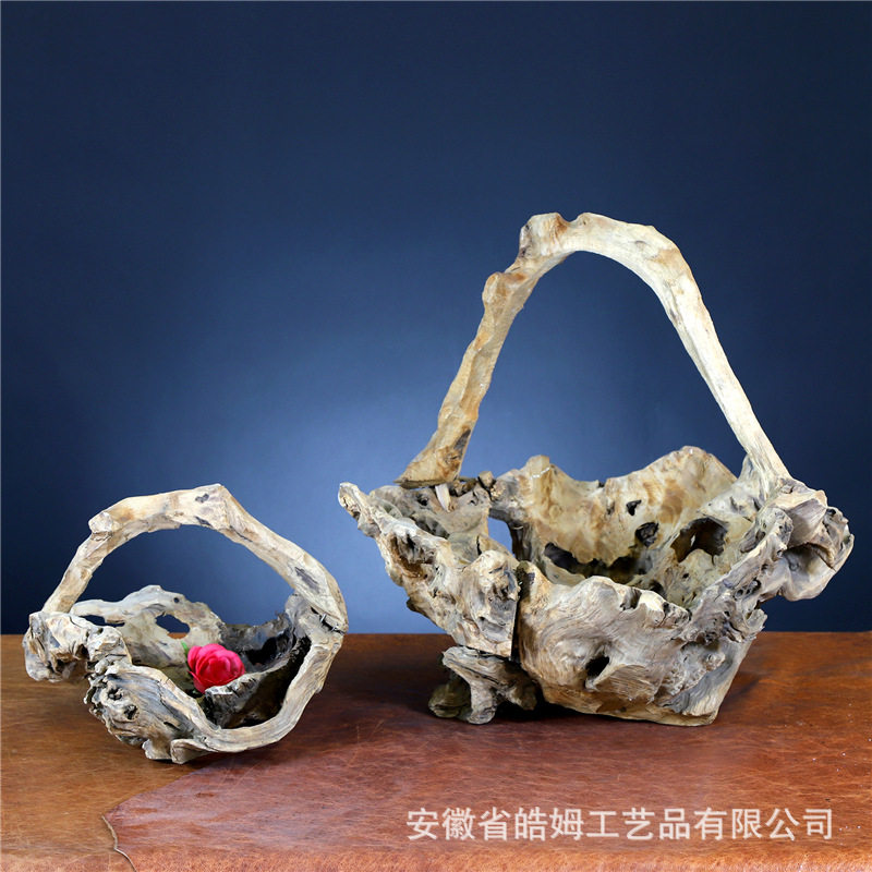 厂家销售手工制作实木花篮花盆花器花桶花艺插花干花居家装饰器皿,家居饰品,根雕,淘宝优惠券,粉丝福利购,淘宝优惠卷