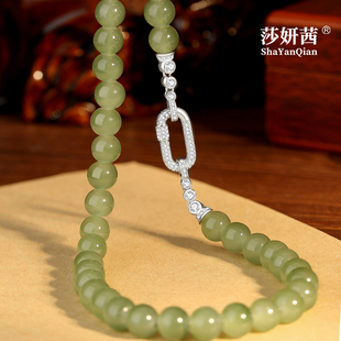 回形针万能扣翡翠扣头项链链接扣配件DIY串珍珠翡翠项链配件扣头