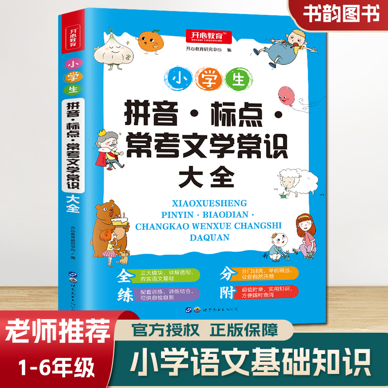 小学语文拼音标点常用文学常识大全 小学生标点符号用法解读年级语文辅导资料练习册上下册通用 小学标点符号用法的书籍专项训练