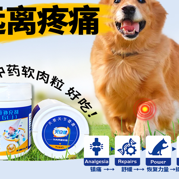 关立健医护级治疗关节止疼老年犬猫髋关节骨头裂髌骨牛磺酸高营养