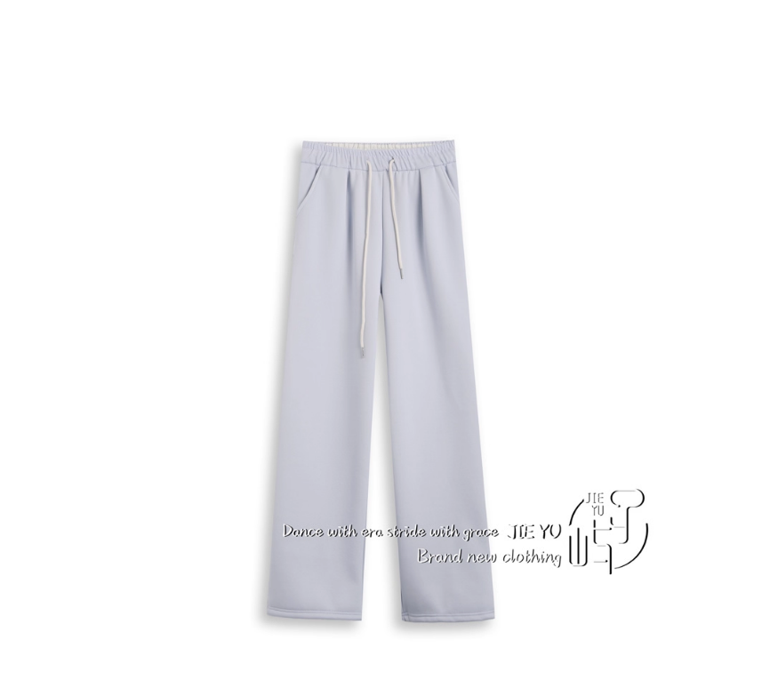 孑屿JIEYU 慵懒风加绒加厚休闲裤女2025冬新款高腰显瘦