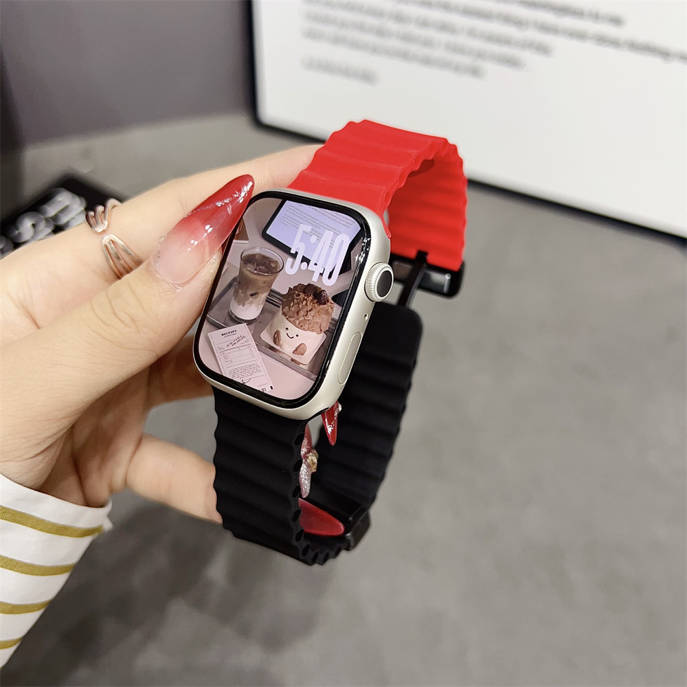 磁吸折叠扣官方海洋表带适用applewatch10代S9苹果手表iwatch8765,智能设备,智能手表手环表带/腕带,淘宝优惠券,粉丝福利购,淘宝优惠卷