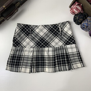 vintage日制古着蛋糕裙古早风少女夏款 114 半身裙可爱软妹超短裙