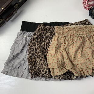 131 甜妹超短裙 vintage日制古着蛋糕裙古早味少女夏款 半身裙薄款