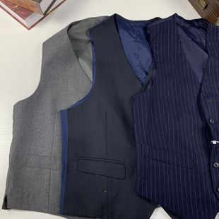 vintage古着日制西装 666 马甲羊毛背心马甲英伦高级极简文艺马甲