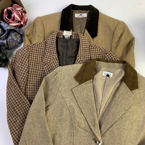 vintage古着日制女西女士西装昭和港风街拍复古文艺西服瑕疵款A13