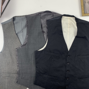 191 马甲 vintage古着日制西装 马甲羊毛背心马甲商务英伦复古修身