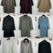 正肩风衣外套 vintage古着日制男女风衣复古休闲百搭经典 女款 331