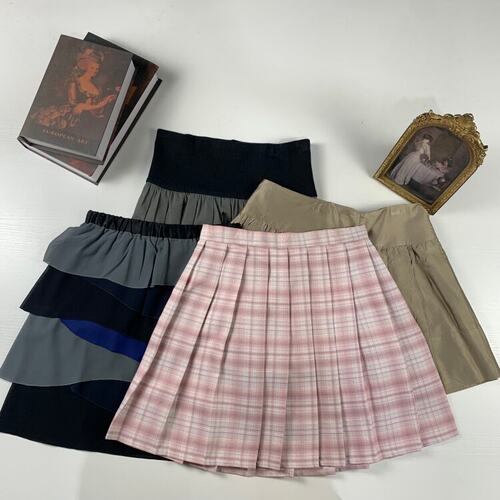 vintage日制古着蛋糕裙古早少女夏款半身裙甜美软妹青春短裙419