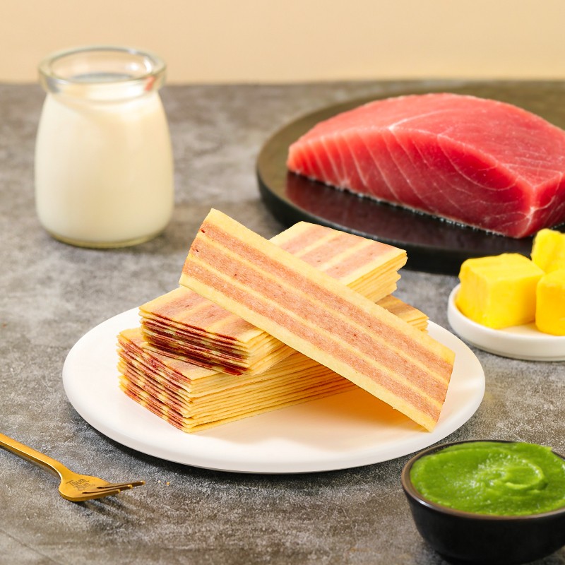 金枪鱼饼干金枪鱼松黄油芥末味超薄饼干酥脆休闲网红好吃零食礼盒