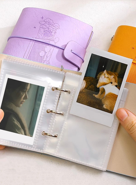 拍立得相册mini相纸专用照片收纳册活页3寸一宫格内页适用口袋照片打印机1S相片情侣旅行口袋照片大容量收纳