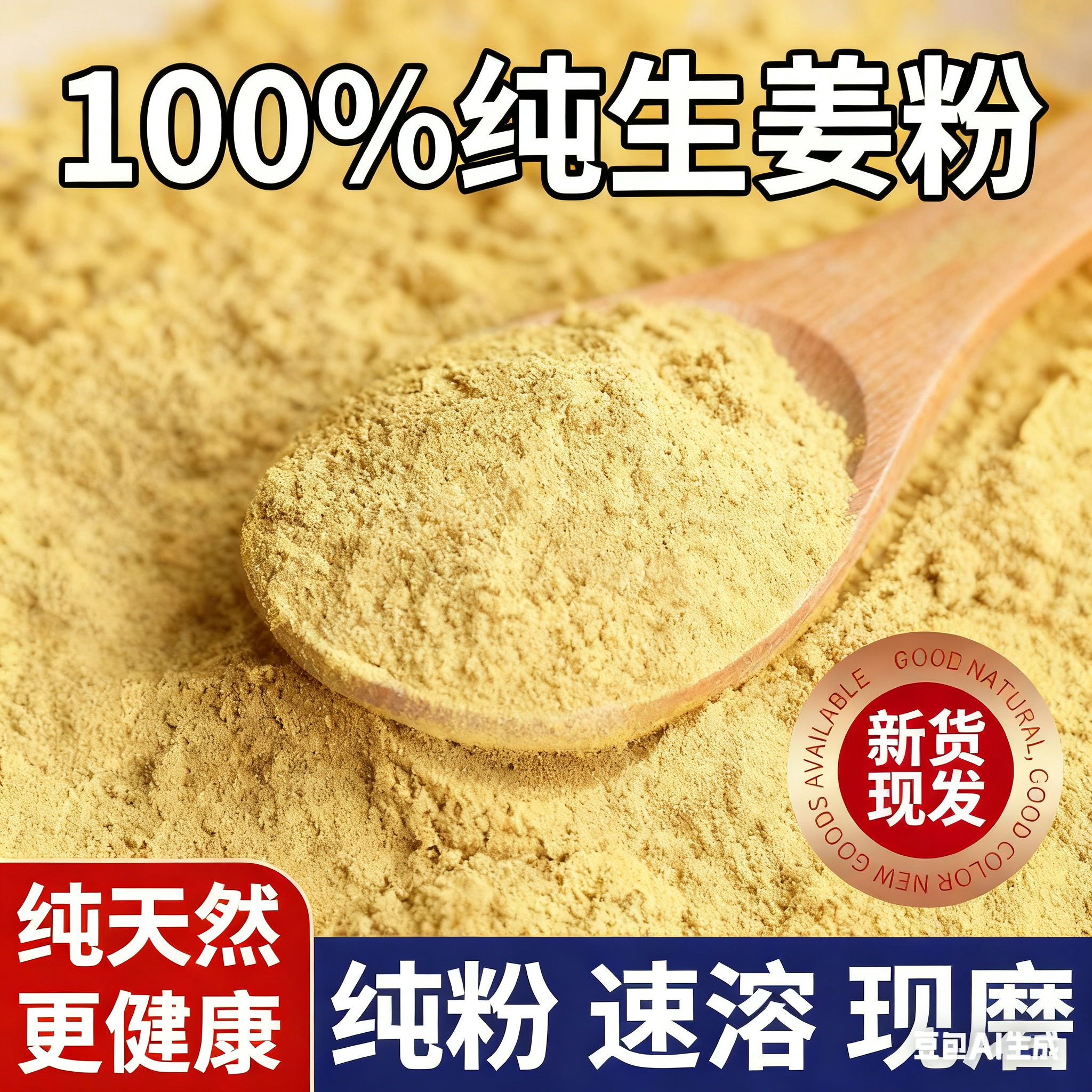食用纯姜粉官方旗舰店正品干姜生姜500g正宗石磨云南罗平冲饮调料