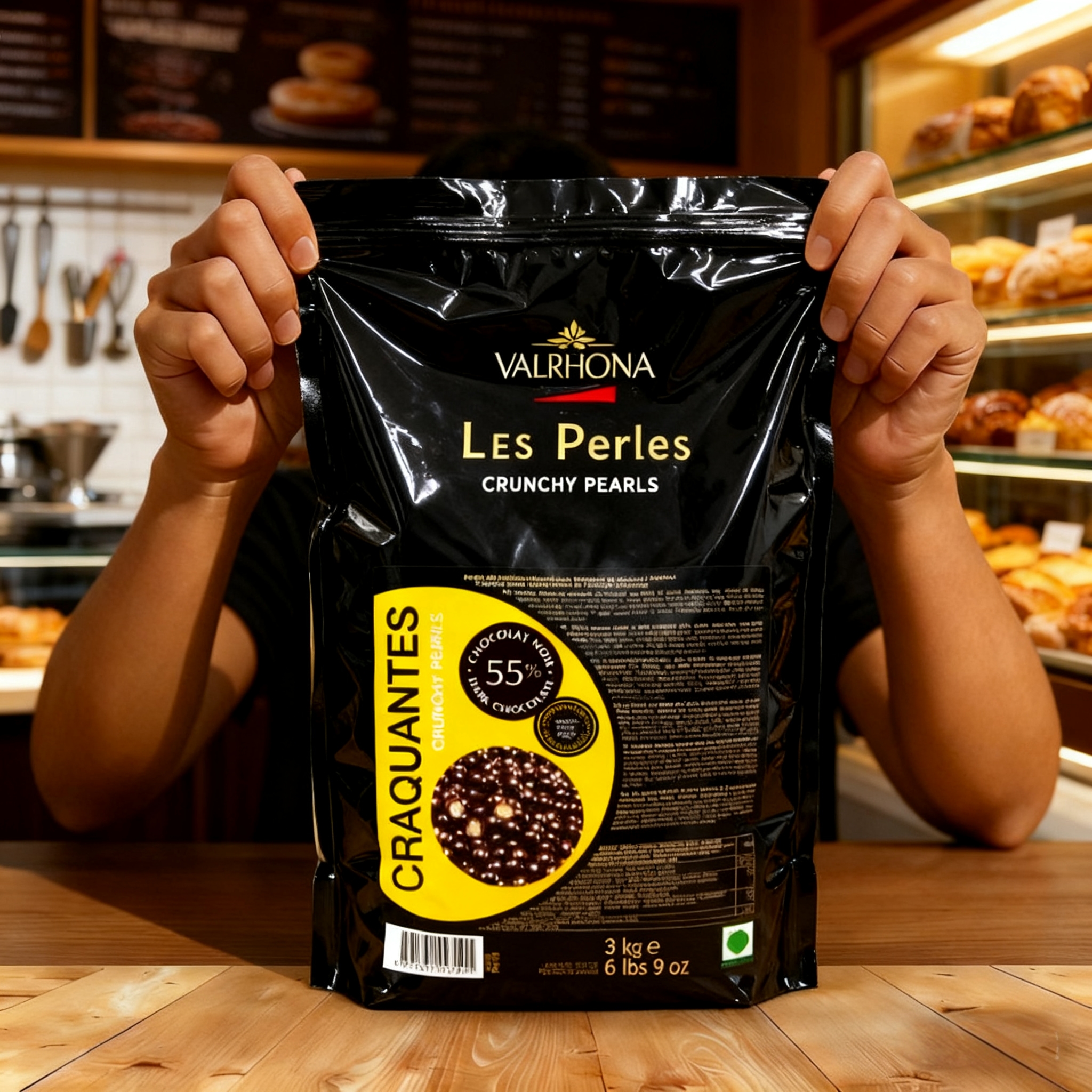 法国进口法芙娜巧克力脆脆珠空心巧克力球万圣节蛋糕装饰