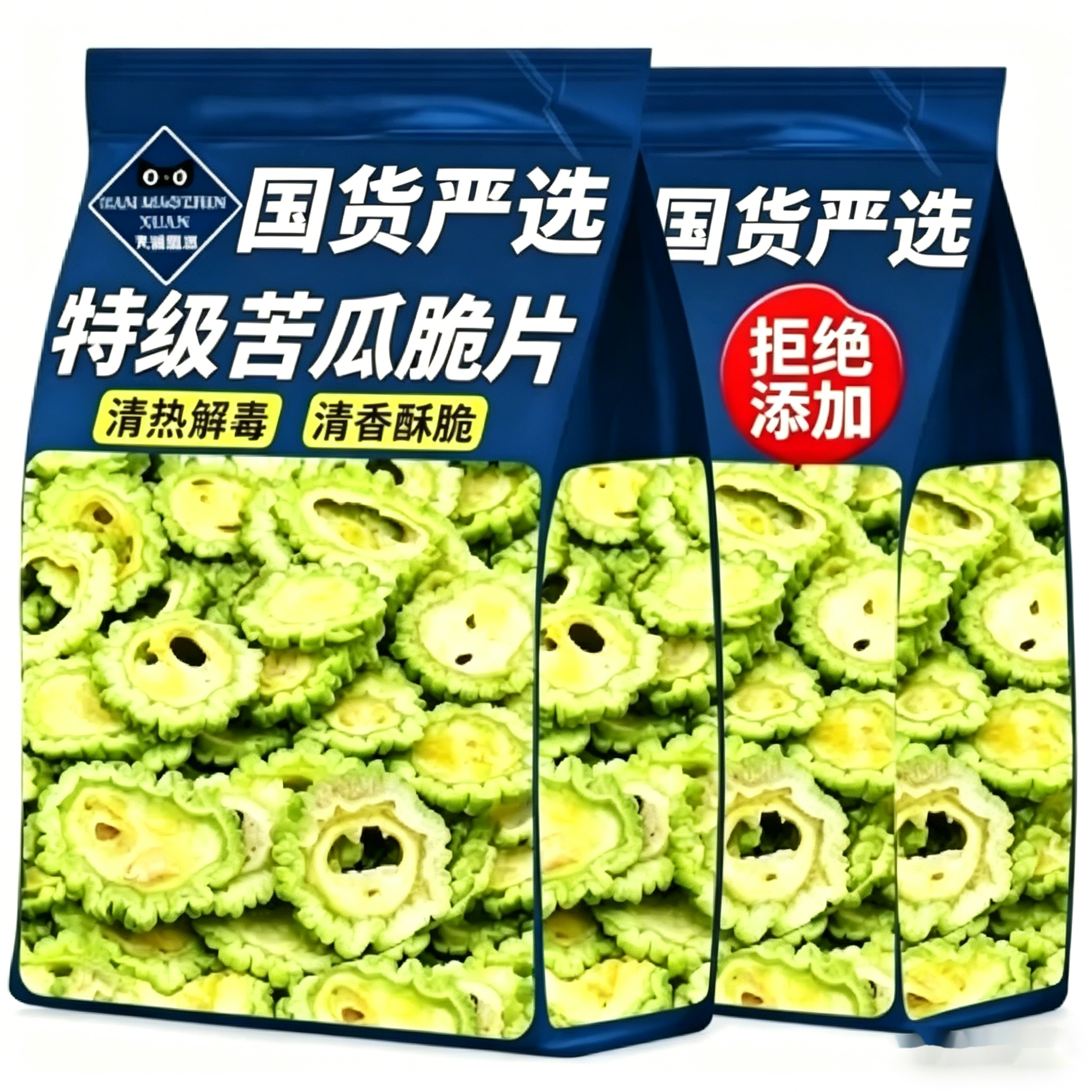 农科院苦瓜脆片清热解火无添加糖脱水蔬菜即食解馋健康休闲零食