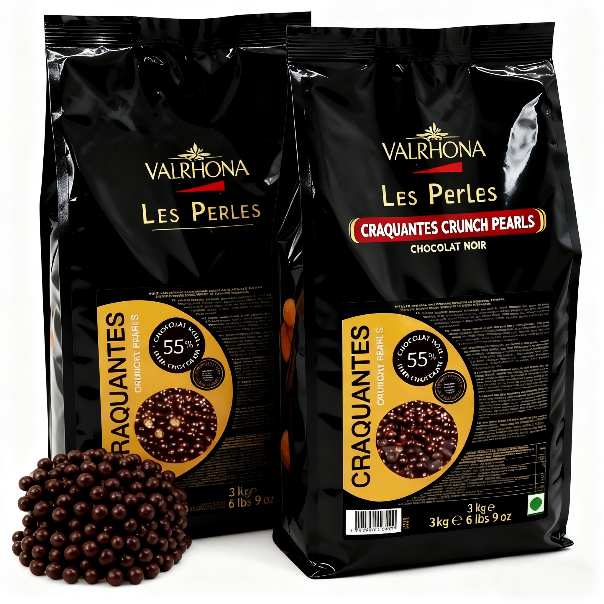 法国进口法芙娜巧克力脆脆珠空心巧克力球万圣节蛋糕装饰