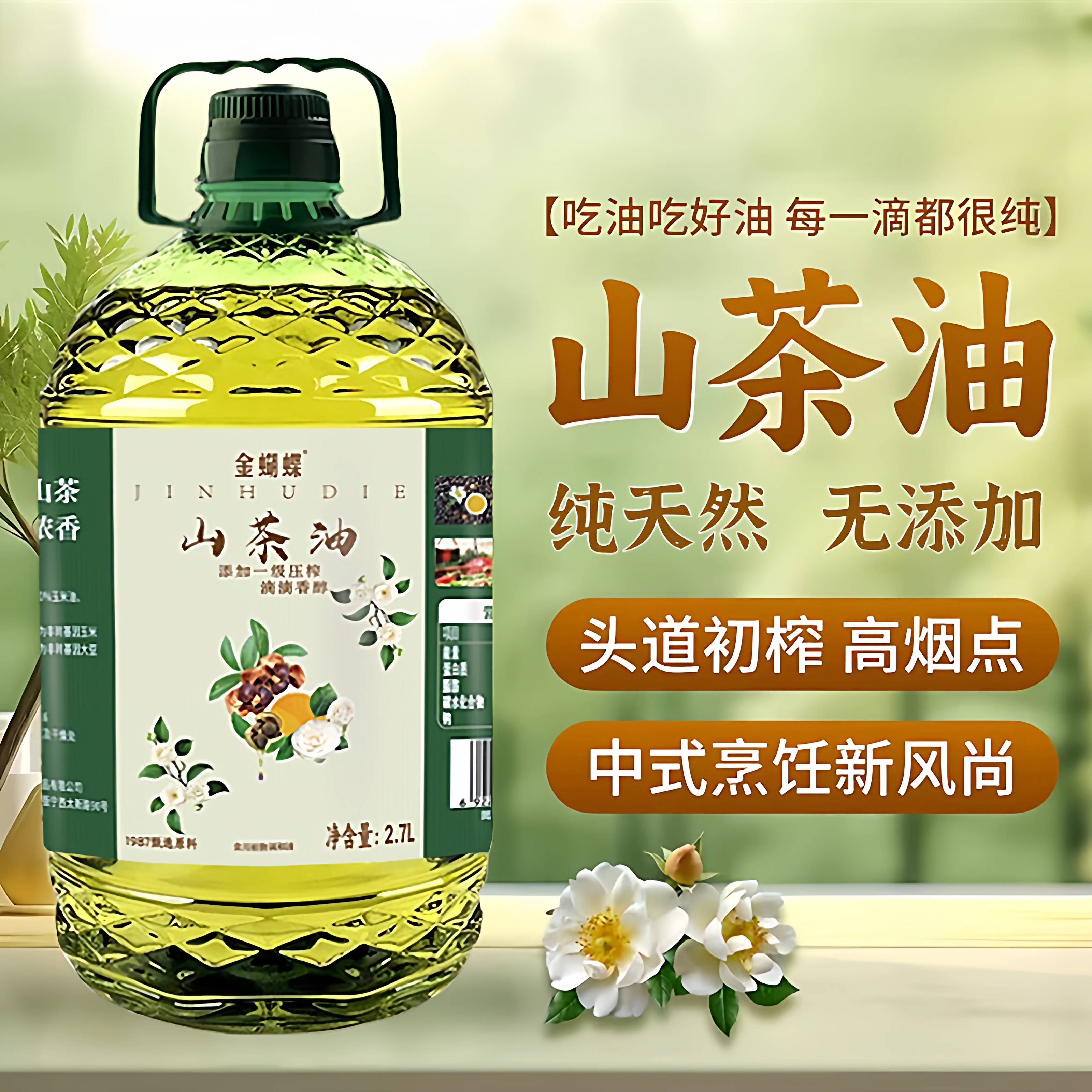 【央妈推荐】纯天然山茶油官方旗舰店正品婴儿专用一级冷榨食用油