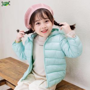 小孩冬天的衣服女童冬装外套2023新款儿童轻薄羽绒棉服冬季保暖服