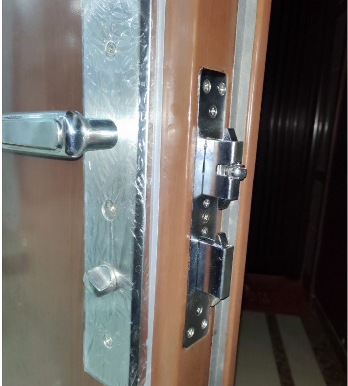 新款王力防盗门锁拉手王力锁体把手锁芯齿轮全铜超b级碰锁特能锁