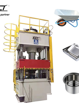 HPFS小推车伺服模压成型机100T四柱油压机