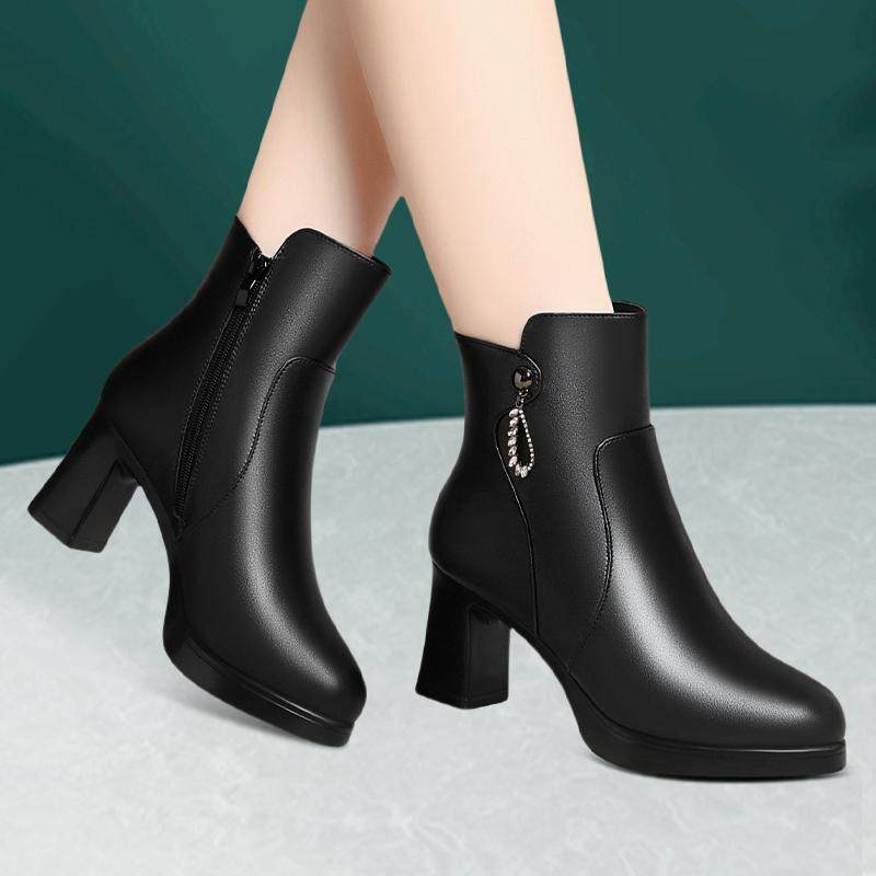 冬季女士短靴加绒保暖