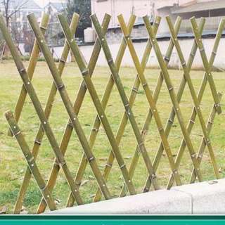 新款竹片栅栏篱笆伸缩园艺庭院菜园花园围栏户外围墙护栏爬藤架装