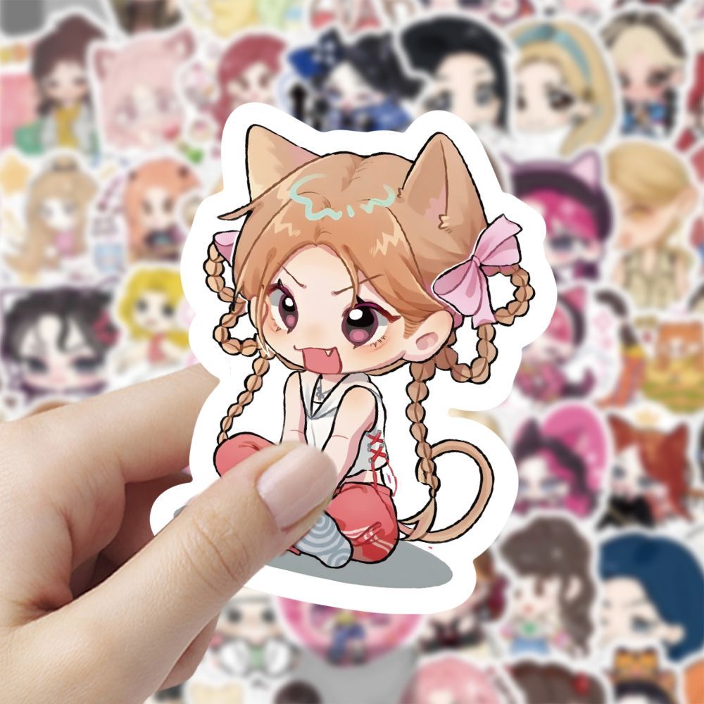 Q版可爱女团ITZY贴纸卡通