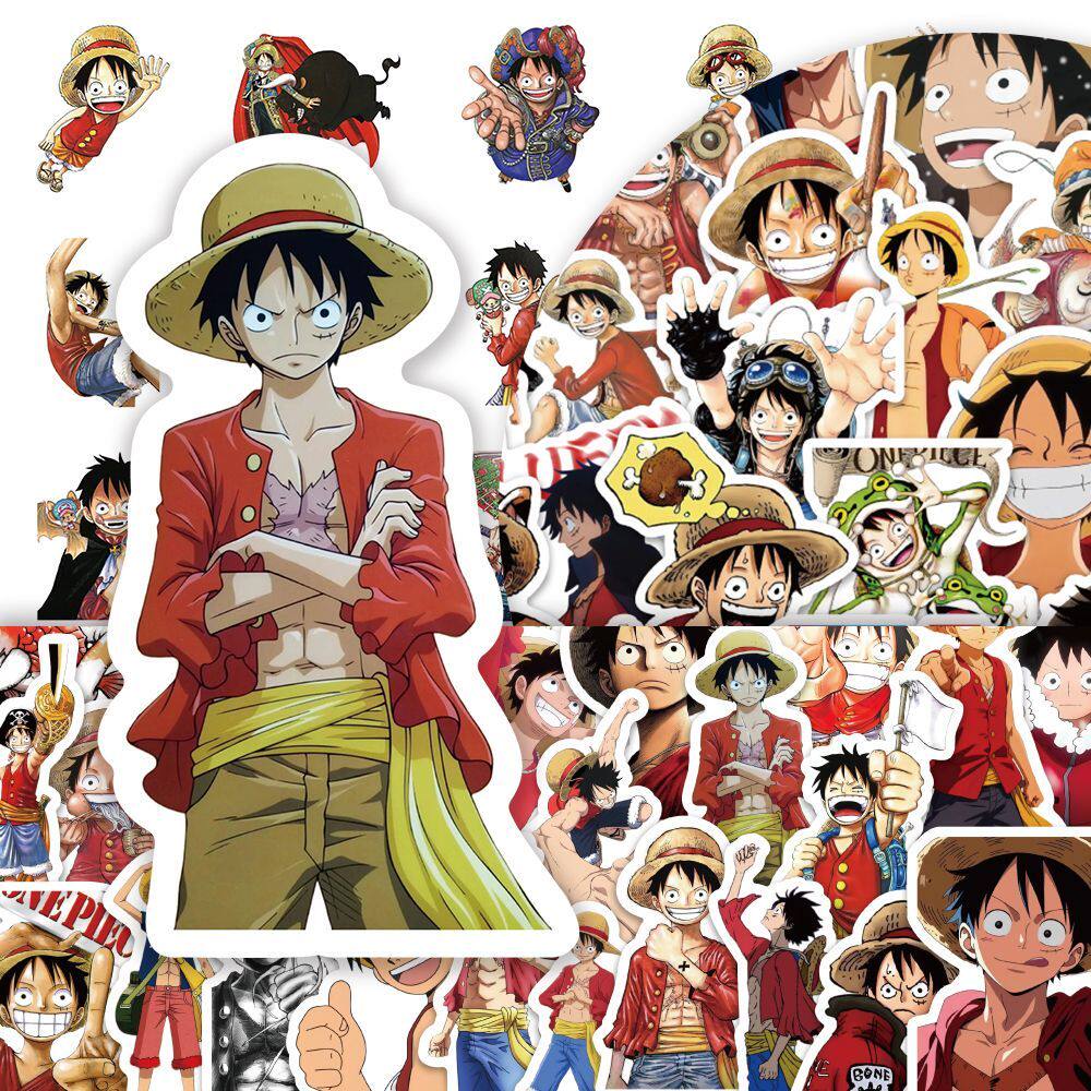 180贴路飞贴纸海贼王热血卡通动漫二次元创意趣味手机壳手账贴画