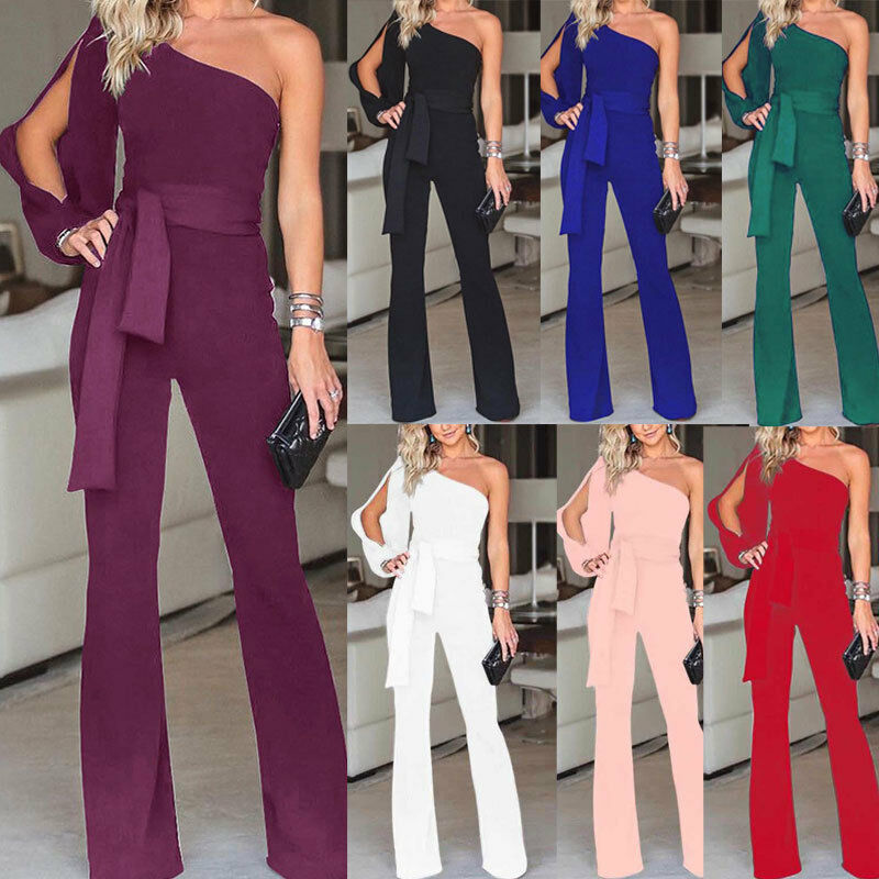 arty Romper Solid Long Trousers Pants Clubwear Summer Casual