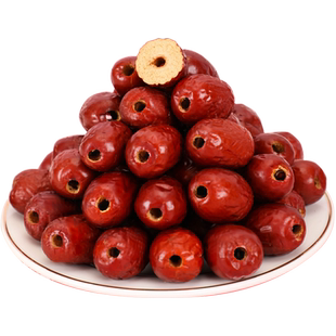 无核红枣新疆若羌去核去皮灰枣一斤和田特大枣子煲粥奶枣零食干果