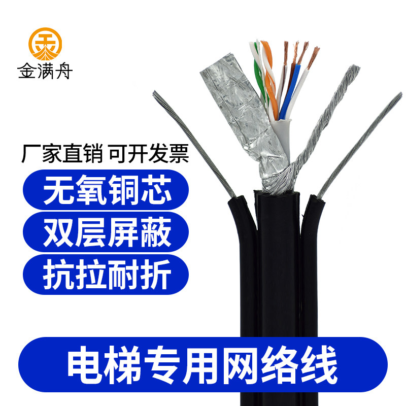 电梯专用网线带屏蔽POE柔软