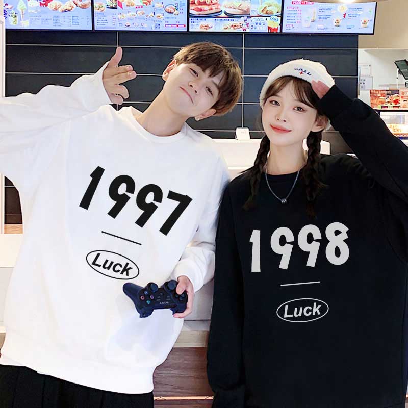 年份圆领卫衣情侣装全家福初中高三班服定制帽衫同学聚会工作队服