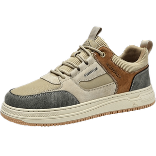 海澜之家男鞋秋冬季加绒保暖德训鞋真皮板鞋棉鞋男士运动休闲潮鞋