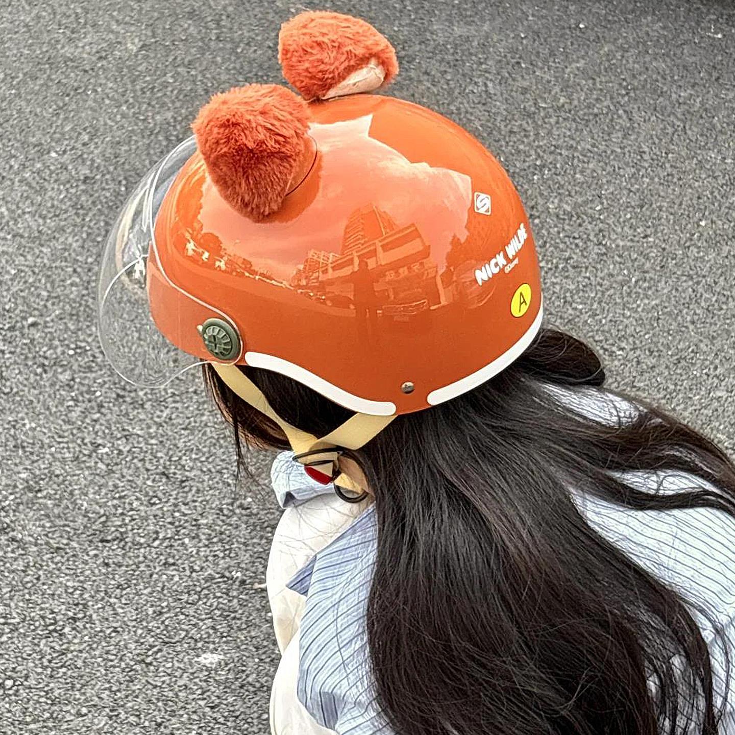 朱迪狐尼克动漫卡通头盔电动车摩托车成人儿童防护可爱IP头盔