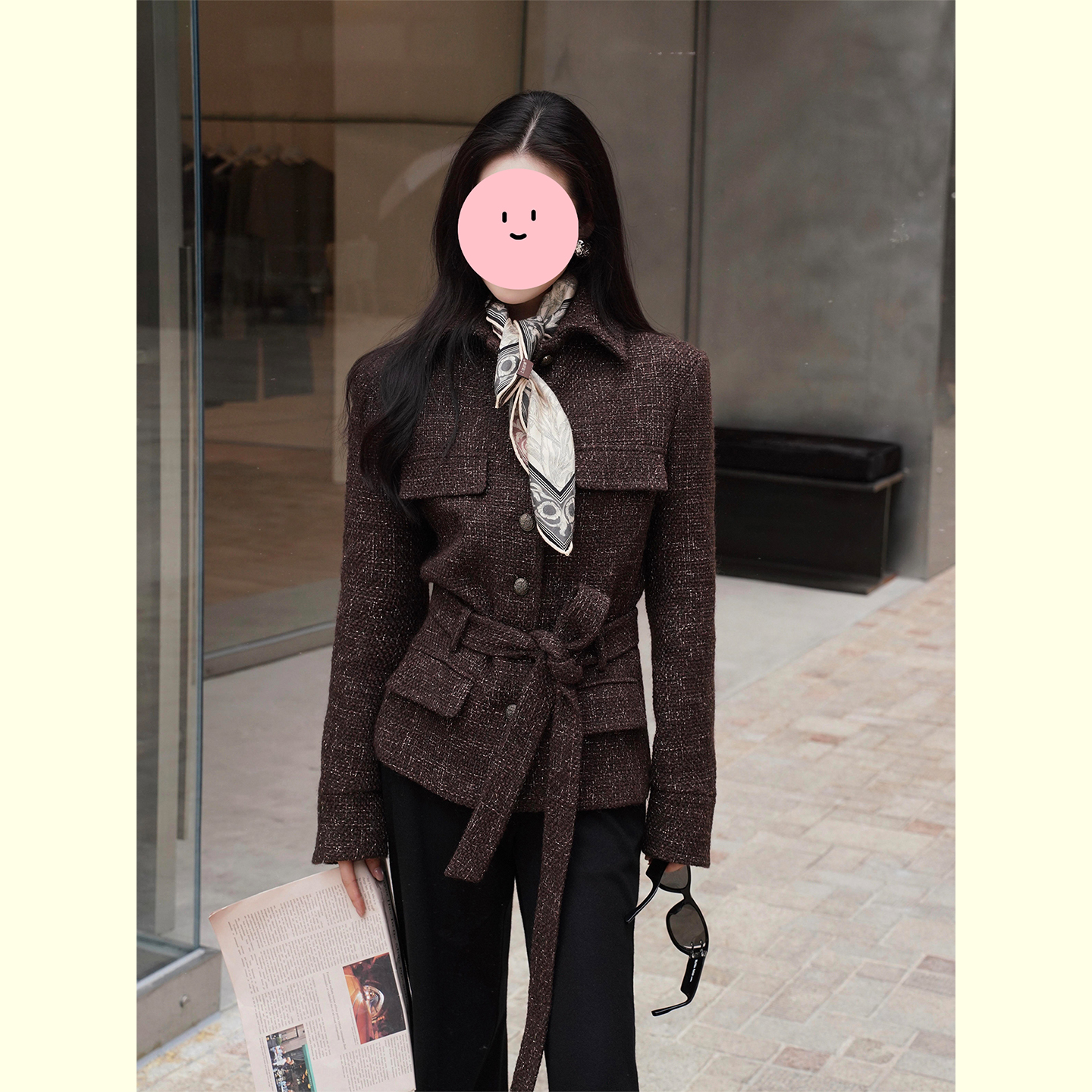 简约收腰廓形超好看上衣