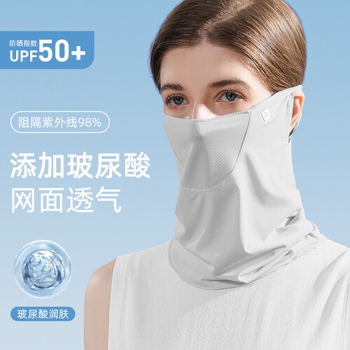 慕乐森防晒面罩滤网透气挂耳防滑