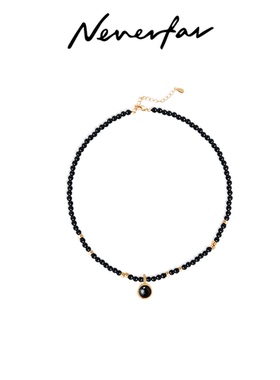 【立享9折】原创正品NEVERFAR「回响」系列黑玛瑙串珠项链女