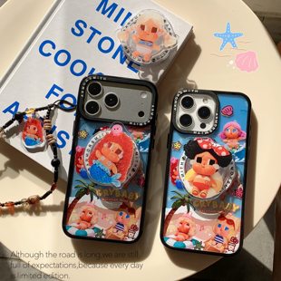 23plus防摔S23Ultra保护套 S24FE可爱S23 创意磁吸海边度假哭娃适用于三星GalaxyS25Ultra手机壳S25EDGE S24