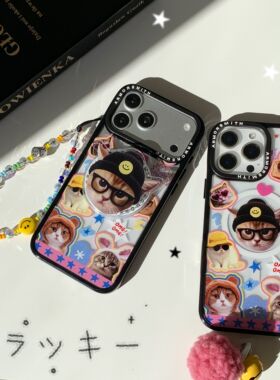 创意磁吸星星变装猫咪适用于三星GalaxyS26Ultra手机壳S25EDGE/S24/S24FE可爱S23+/23plus防摔S23Ultra保护套