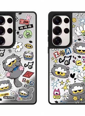 创意镜面磁吸权志龙ZOA猫咪适用于三星GalaxyS26Ultra手机壳S25/S24Ultra可爱S23plus全包防摔S23Ultra保护套