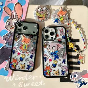 23plus防摔S23Ultra保护套 S24FE可爱S23 创意磁吸手绘疯狂动物城适用三星GalaxyS25Ultra手机壳S25EDGE S24